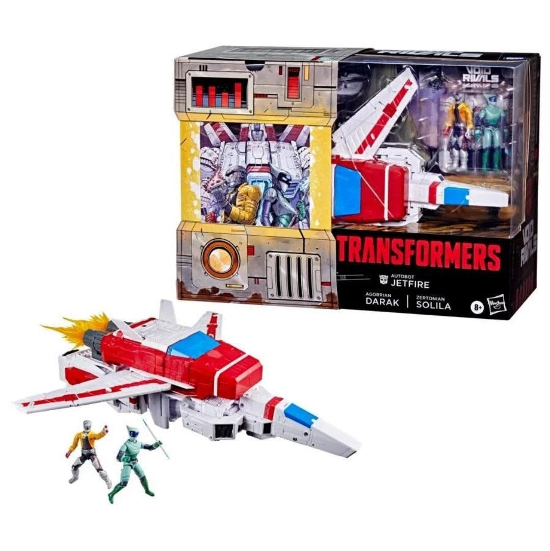 Void Rivals Autobot Jetfire, Zertonian Solila, and Agorrian Darak