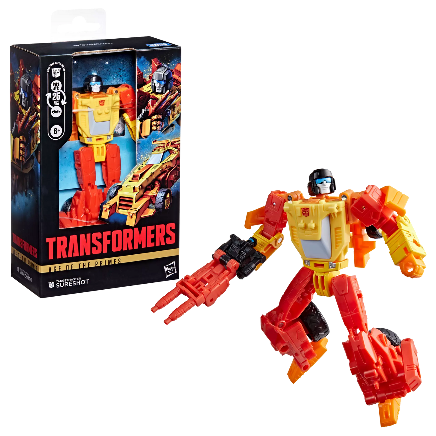 Hasbro - Transformers - Age Of the Primes - Deluxe Class - Targetmaster Sureshot
