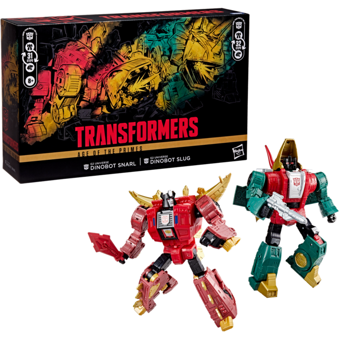 Age Of The Primes - G2 Dinobot Slug and G2 Dinobot Snarl - Leader Class (x2) - G2 Universe
