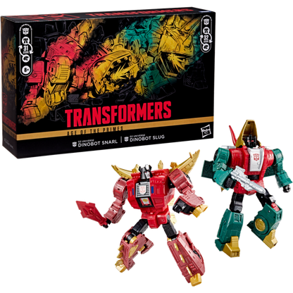 Age Of The Primes - G2 Dinobot Slug and G2 Dinobot Snarl - Leader Class (x2) - G2 Universe