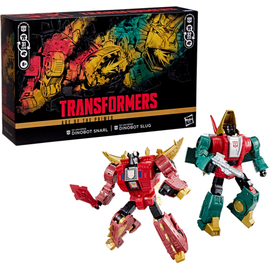 Age Of The Primes - G2 Dinobot Slug and G2 Dinobot Snarl - Leader Class (x2) - G2 Universe